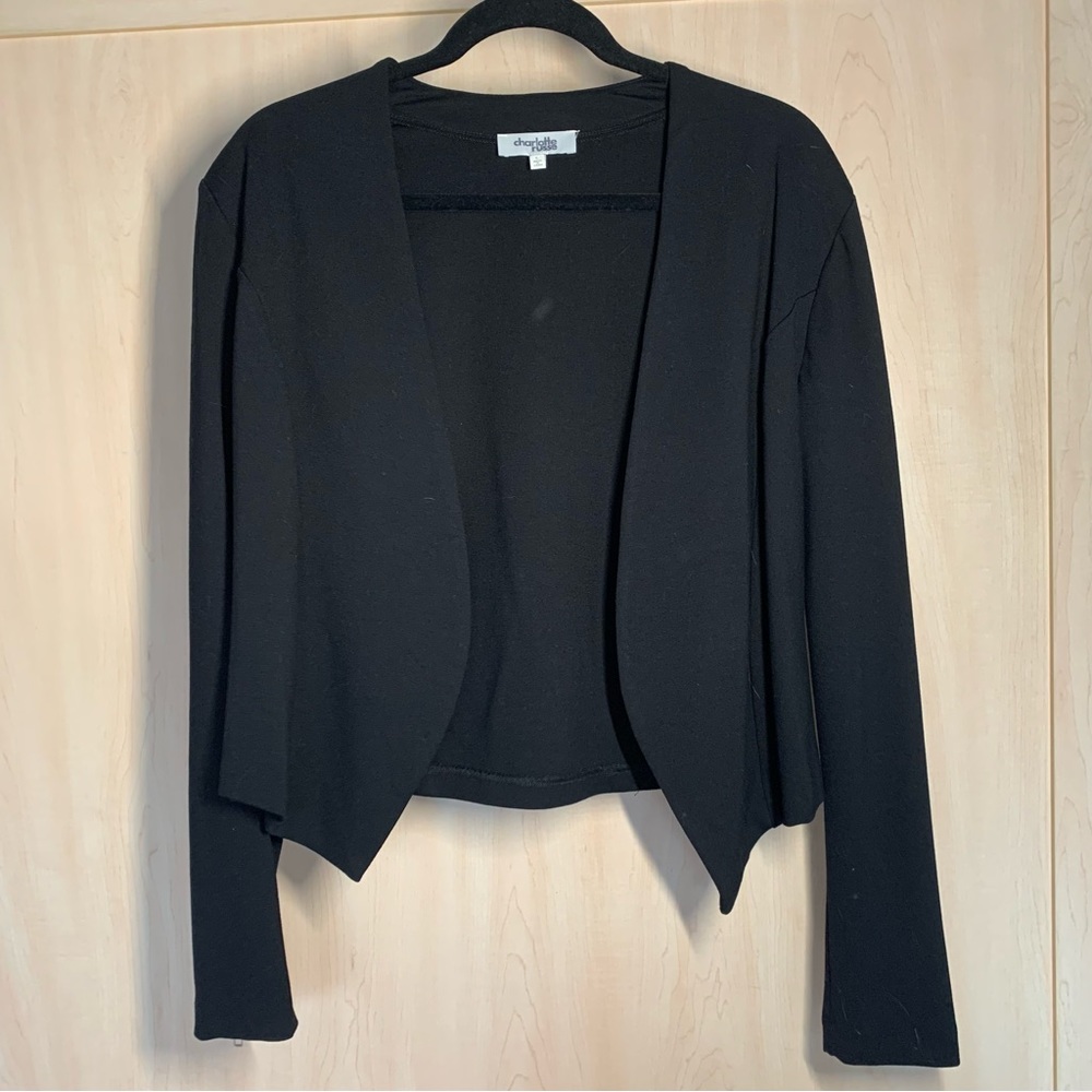 Charlotte Russe Collarless Blazer Style Jacket